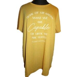 Torrid Strong Yellow Gold CAPABLE Elizabeth Blackwell Tee Shirt Plus Size 3X